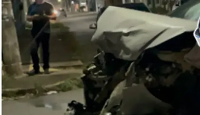 RUAS VIOLENTAS - Grave acidente no centro de Porto Velho deixa casal ferido após capotamento 
